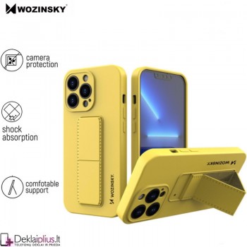 Wozinsky 4in1 švelnaus silikono dėklas - geltonas (Apple Iphone 11 Pro)